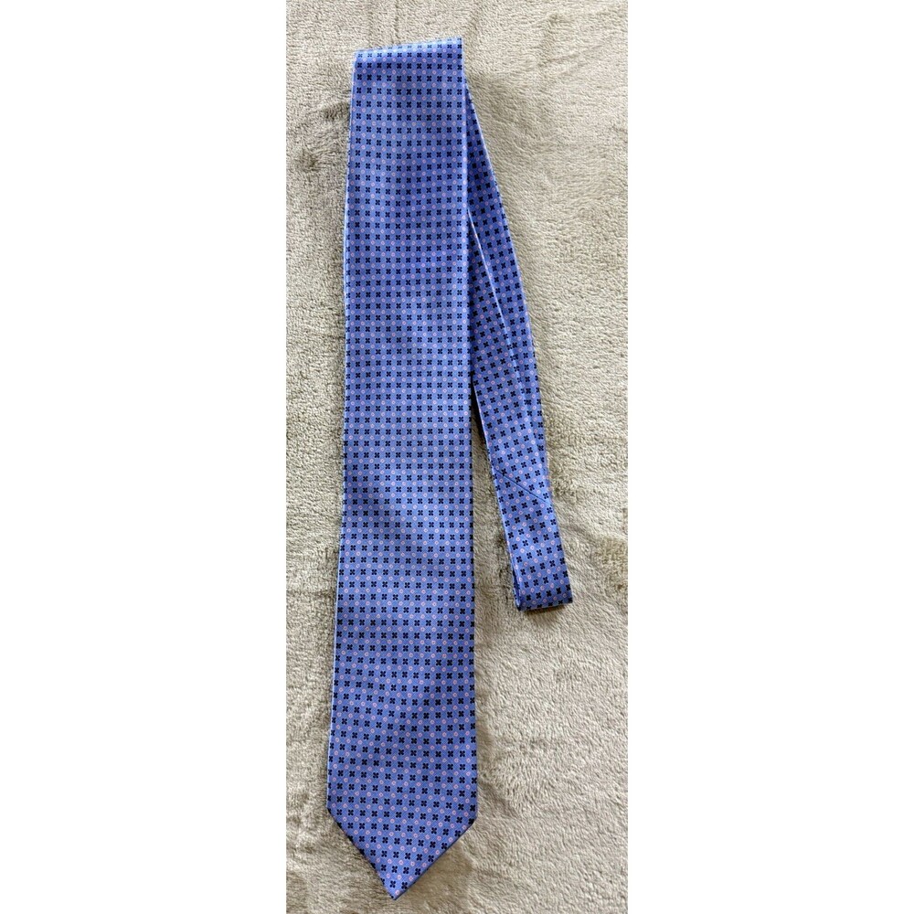 DOLCEPUNTA Blue/Pink SILK MEN'S NECK Tie W: 3.25 " BY L: 61 " MADE IN ITALY